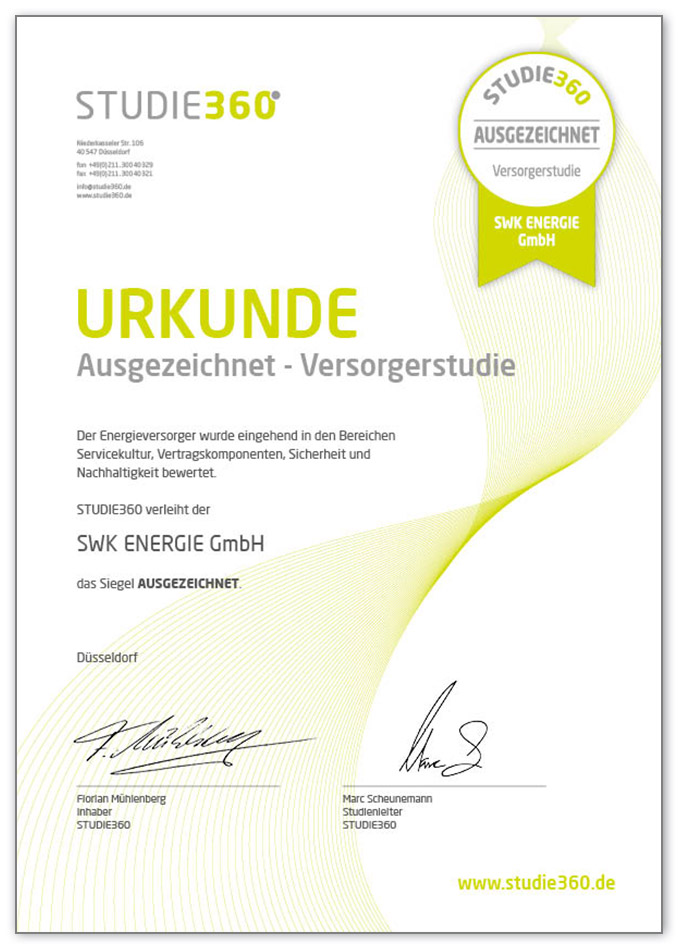 Checkliste Studie360 Versorgerstudie Energiewirtschaft